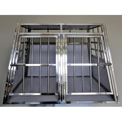 Cage Double Inox - Chien Taille M