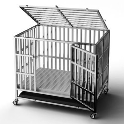 Cage Pliante Inox - Chien Taille M-L-XL