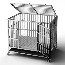 Cage Pliante Inox - Chien Taille M-L-XL