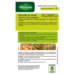 Haricot à rames mangetout MERVEILLE DE VENISE - VILMORIN