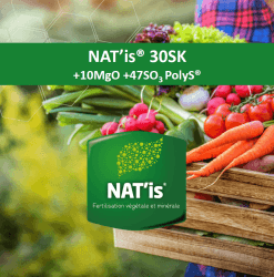NAT'is 30SK - 10 MgO - 47 soufre - Engrais granulé UAB